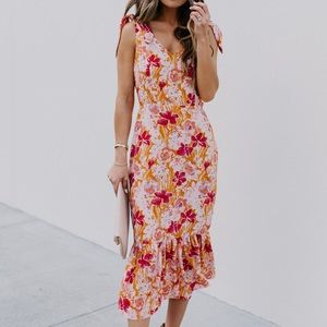 XS Vici Castillo Midi Dress EUC worn 1x